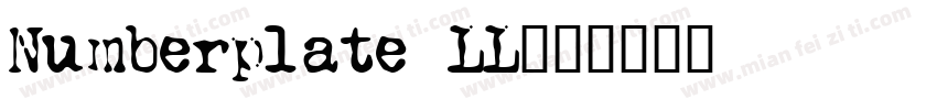 Numberplate LL字体转换